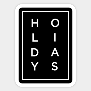 Holidays Sticker